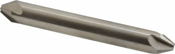 Hertel - 1/4" Head Diam, 1/4" Shank Diam, 4 Flute 60° High Speed Steel Countersink - Apex Tool & Supply