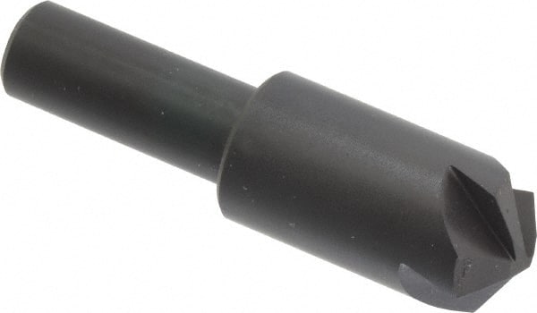 Hertel - 3/4" Head Diam, 1/2" Shank Diam, 4 Flute 120° High Speed Steel Countersink - Apex Tool & Supply