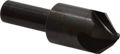 Hertel - 7/8" Head Diam, 1/2" Shank Diam, 4 Flute 82° High Speed Steel Countersink - 2-13/16" OAL, Straight Shank - Apex Tool & Supply