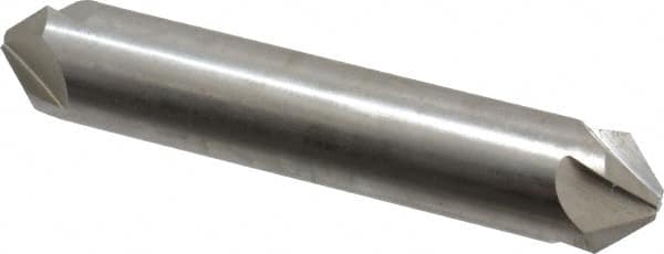 Hertel - 5/8" Head Diam, 5/8" Shank Diam, 4 Flute 90° High Speed Steel Countersink - Apex Tool & Supply