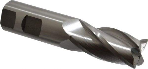 Hertel - 1", 4 Flute, Cobalt, 0.03" Corner Radius End Mill - 4-1/2" OAL, Right Hand Flute, 2" LOC, Right Hand Cut - Apex Tool & Supply