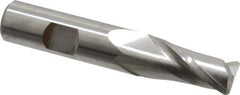 Hertel - 5/8", 2 Flute, Cobalt, 0.09" Corner Radius End Mill - 3-7/16" OAL, Right Hand Flute, 1-5/16" LOC, Right Hand Cut - Apex Tool & Supply