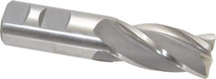 Hertel - 1", 4 Flute, Cobalt, 0.09" Corner Radius End Mill - 4-1/2" OAL, Right Hand Flute, 2" LOC, Right Hand Cut - Apex Tool & Supply