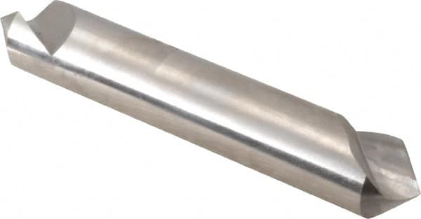 Hertel - 1/2" Head Diam, 1/2" Shank Diam, 1 Flute 100° High Speed Steel Countersink - Apex Tool & Supply