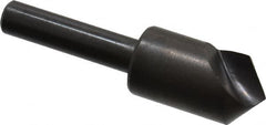 Hertel - 1/2" Head Diam, 1/4" Shank Diam, 1 Flute 100° High Speed Steel Countersink - Apex Tool & Supply