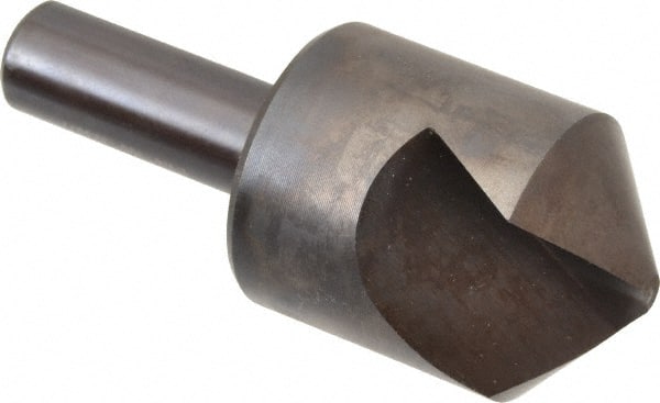 Hertel - 1-1/4" Head Diam, 1/2" Shank Diam, 1 Flute 100° High Speed Steel Countersink - Apex Tool & Supply