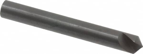 Hertel - 1/4" Head Diam, 1/4" Shank Diam, 1 Flute 100° High Speed Steel Countersink - Apex Tool & Supply