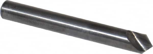 Hertel - 1/4" Head Diam, 1/4" Shank Diam, 1 Flute 90° High Speed Steel Countersink - Apex Tool & Supply