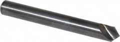 Hertel - 1/4" Head Diam, 1/4" Shank Diam, 1 Flute 90° High Speed Steel Countersink - Apex Tool & Supply