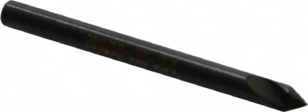 Hertel - 1/8" Head Diam, 1/8" Shank Diam, 1 Flute 60° High Speed Steel Countersink - Apex Tool & Supply
