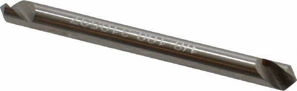 Hertel - 1/8" Head Diam, 1/8" Shank Diam, 1 Flute 100° High Speed Steel Countersink - 1-1/2" OAL, Straight Shank - Apex Tool & Supply