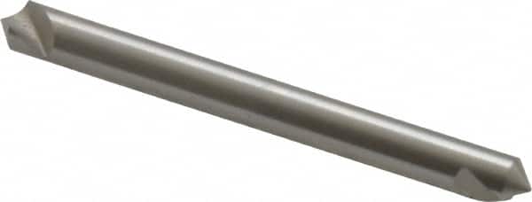 Hertel - 3/16" Head Diam, 3/16" Shank Diam, 1 Flute 100° High Speed Steel Countersink - Apex Tool & Supply