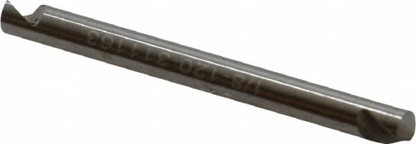 Hertel - 1/8" Head Diam, 1/8" Shank Diam, 1 Flute 120° High Speed Steel Countersink - Apex Tool & Supply