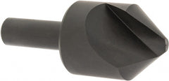 Hertel - 1-1/4" Head Diam, 1/2" Shank Diam, 1 Flute 82° High Speed Steel Countersink - Apex Tool & Supply