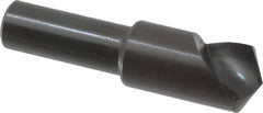 Hertel - 1/2" Head Diam, 3/8" Shank Diam, 1 Flute 120° High Speed Steel Countersink - Apex Tool & Supply