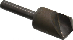 Hertel - 5/8" Head Diam, 1/4" Shank Diam, 1 Flute 82° High Speed Steel Countersink - Apex Tool & Supply