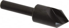 Hertel - 1/2" Head Diam, 1/4" Shank Diam, 1 Flute 82° High Speed Steel Countersink - Apex Tool & Supply