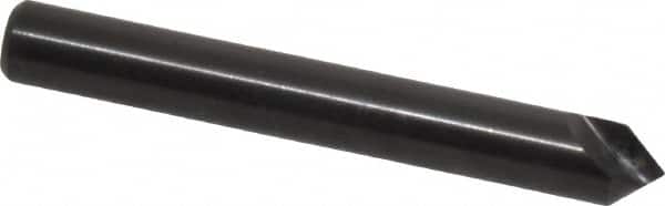 Hertel - 1/4" Head Diam, 1/4" Shank Diam, 1 Flute 82° High Speed Steel Countersink - Apex Tool & Supply