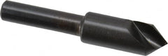 Hertel - 3/8" Head Diam, 1/4" Shank Diam, 1 Flute 82° High Speed Steel Countersink - Apex Tool & Supply