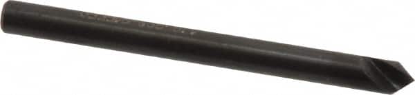 Hertel - 1/8" Head Diam, 1/8" Shank Diam, 1 Flute 82° High Speed Steel Countersink - Apex Tool & Supply