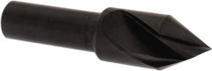 Hertel - 1/2" Head Diam, 3/8" Shank Diam, 1 Flute 60° High Speed Steel Countersink - Apex Tool & Supply