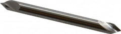 Hertel - 1/8" Head Diam, 1/8" Shank Diam, 1 Flute 60° High Speed Steel Countersink - Apex Tool & Supply
