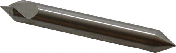 Hertel - 1/4" Head Diam, 1/4" Shank Diam, 1 Flute 60° High Speed Steel Countersink - Apex Tool & Supply