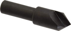 Hertel - 1/2" Head Diam, 3/8" Shank Diam, 1 Flute 82° High Speed Steel Countersink - 2" OAL, Straight Shank - Apex Tool & Supply