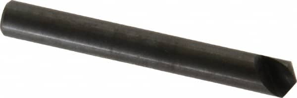 Hertel - 1/4" Head Diam, 1/4" Shank Diam, 1 Flute 120° High Speed Steel Countersink - Apex Tool & Supply
