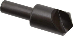 Hertel - 7/8" Head Diam, 1/2" Shank Diam, 1 Flute 120° High Speed Steel Countersink - 2-3/4" OAL, Straight Shank - Apex Tool & Supply