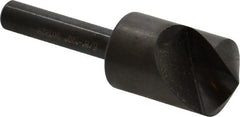 Hertel - 5/8" Head Diam, 1/4" Shank Diam, 1 Flute 120° High Speed Steel Countersink - Apex Tool & Supply