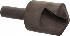 Hertel - 1-1/4" Head Diam, 1/2" Shank Diam, 1 Flute 120° High Speed Steel Countersink - Apex Tool & Supply