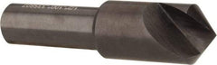 Hertel - 1/2" Head Diam, 1/4" Shank Diam, 1 Flute 100° High Speed Steel Countersink - 2" OAL, Straight Shank - Apex Tool & Supply