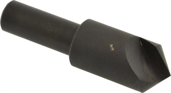 Hertel - 3/4" Head Diam, 1/2" Shank Diam, 1 Flute 100° High Speed Steel Countersink - Apex Tool & Supply