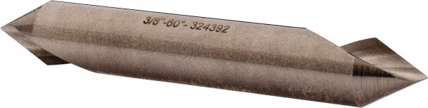 Hertel - 3/8" Head Diam, 3/8" Shank Diam, 1 Flute 60° High Speed Steel Countersink - Apex Tool & Supply