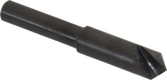 Hertel - 5/16" Head Diam, 1/4" Shank Diam, 1 Flute 100° High Speed Steel Countersink - Apex Tool & Supply