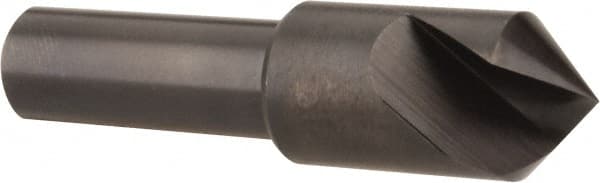 Hertel - 1/2" Head Diam, 3/8" Shank Diam, 1 Flute 90° High Speed Steel Countersink - Apex Tool & Supply