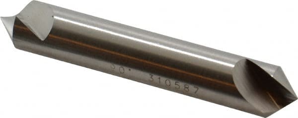 Hertel - 1/2" Head Diam, 1/2" Shank Diam, 1 Flute 90° High Speed Steel Countersink - Apex Tool & Supply