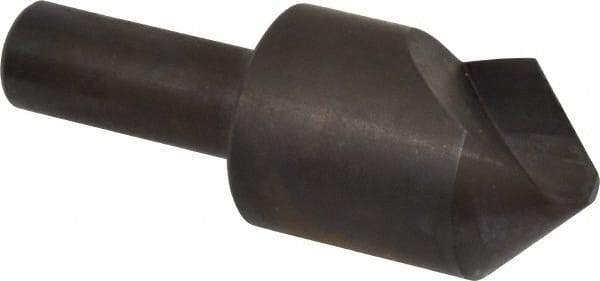 Hertel - 1" Head Diam, 1/2" Shank Diam, 1 Flute 90° High Speed Steel Countersink - Apex Tool & Supply