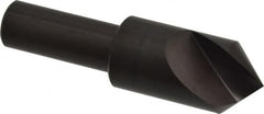 Hertel - 3/4" Head Diam, 1/2" Shank Diam, 1 Flute 90° High Speed Steel Countersink - Apex Tool & Supply