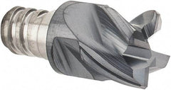 Iscar - MM EC-CF Grade IC908 Carbide End Milling Tip Insert - TiAlN Finish, 4 Flutes, 5/16" Cutting Diam, 0.22" Depth of Cut, 0.393" Extension, 38° Helix - Apex Tool & Supply