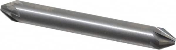 Hertel - 1/4" Head Diam, 1/4" Shank Diam, 6 Flute 60° Solid Carbide Countersink - Apex Tool & Supply