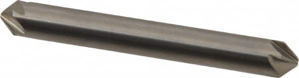 Hertel - 1/4" Head Diam, 1/4" Shank Diam, 6 Flute 90° Solid Carbide Countersink - Apex Tool & Supply