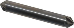 Hertel - 3/8" Head Diam, 3/8" Shank Diam, 6 Flute 90° Solid Carbide Countersink - 2-1/2" OAL, Straight Shank - Apex Tool & Supply