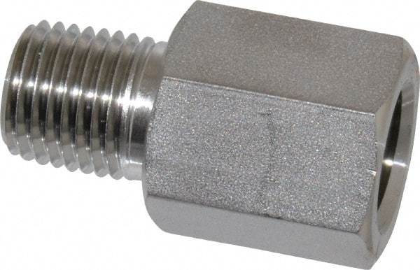 Ham-Let - 1/4" Grade 316 Stainless Steel Pipe Adapter - FNPT x MNPT End Connections, 6,200 psi - Apex Tool & Supply