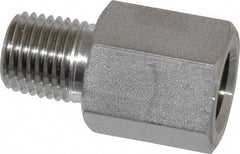 Ham-Let - 1/4" Grade 316 Stainless Steel Pipe Adapter - FNPT x MNPT End Connections, 6,200 psi - Apex Tool & Supply