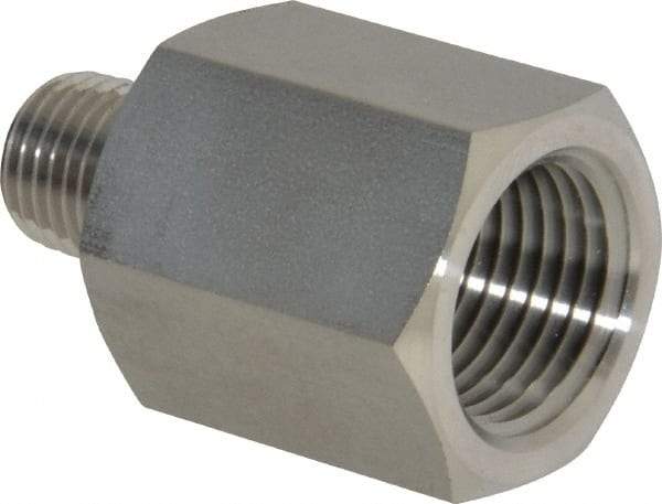 Ham-Let - 1/2 x 1/4" Grade 316 Stainless Steel Pipe Adapter - FNPT x MNPT End Connections, 4,600 psi - Apex Tool & Supply