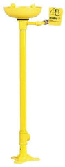 Bradley - Pedestal Mount, Plastic Bowl, Eyewash Station - 1/2" Inlet, 30 psi Flow, 0.4 GPM Flow Rate - Apex Tool & Supply