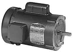 Baldor - 1 Max hp, 3,450 Max RPM, Electric AC DC Motor - 115, 230 V Input, Single Phase, 56C Frame - Apex Tool & Supply