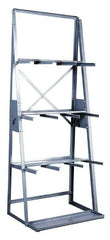 Made in USA - 3,000 Lb Capacity, Gray Vertical Bar Storage Rack - 36" Wide x 84" High x 24" Deep - Apex Tool & Supply